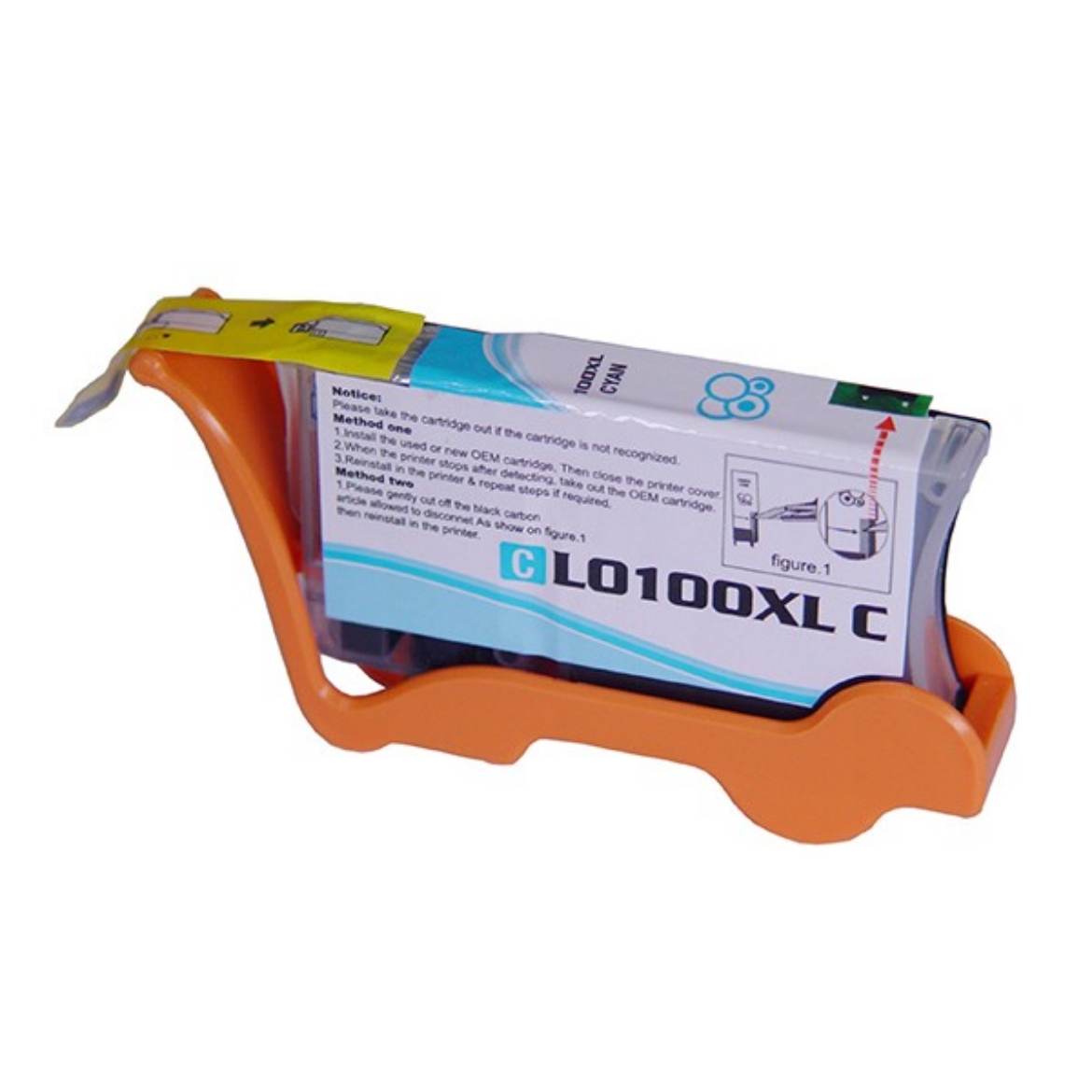 Picture of Compatible 14N1069 (Lexmark #100XL) High Yield Cyan Ink Cartridge (600 Yield)