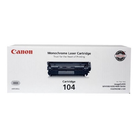Picture of Canon 0263B001AA (Canon 104) Black Toner Cartridge (2000 Yield)