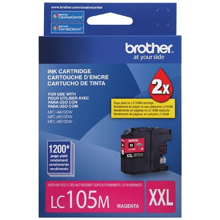 Picture of Brother LC-105M Extra High Yield Magenta Ink Cartridge (1200 Yield)