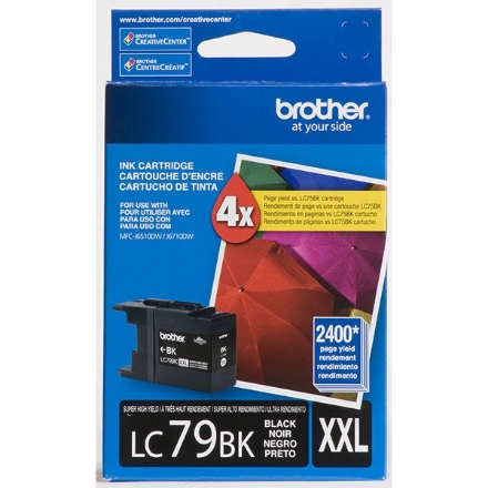 Picture of Brother LC-79BK Extra High Yield Black Inkjet Cartridge (2400 Yield)