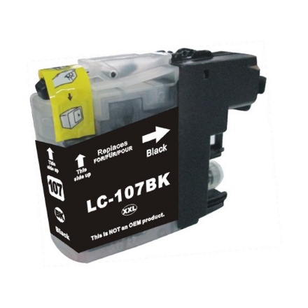 Picture of Compatible LC107BK Extra High Yield Black Ink Cartridge (1200 Yield)