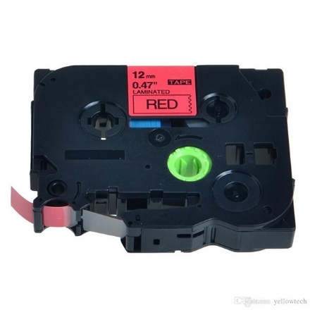 Picture of Compatible TZe-431 (TZ-431) Black on Red Label Tape (1/2"x26' yield)